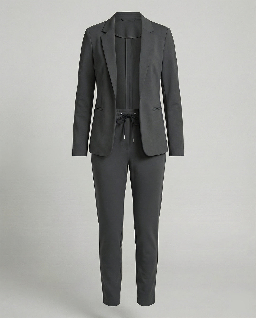 Damen Hosenanzug Mit Offenem Blazer Und Hose