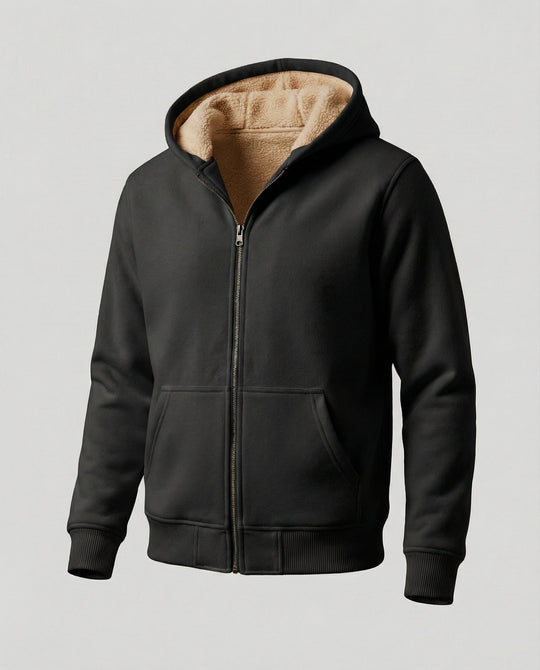Warmer Fleecegefütterter Winterhoodie für Herren Avellé