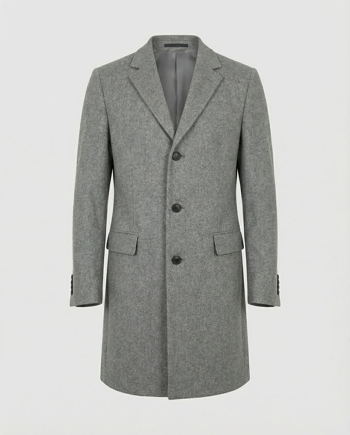 Eleganter Wintermantel Revers Herren