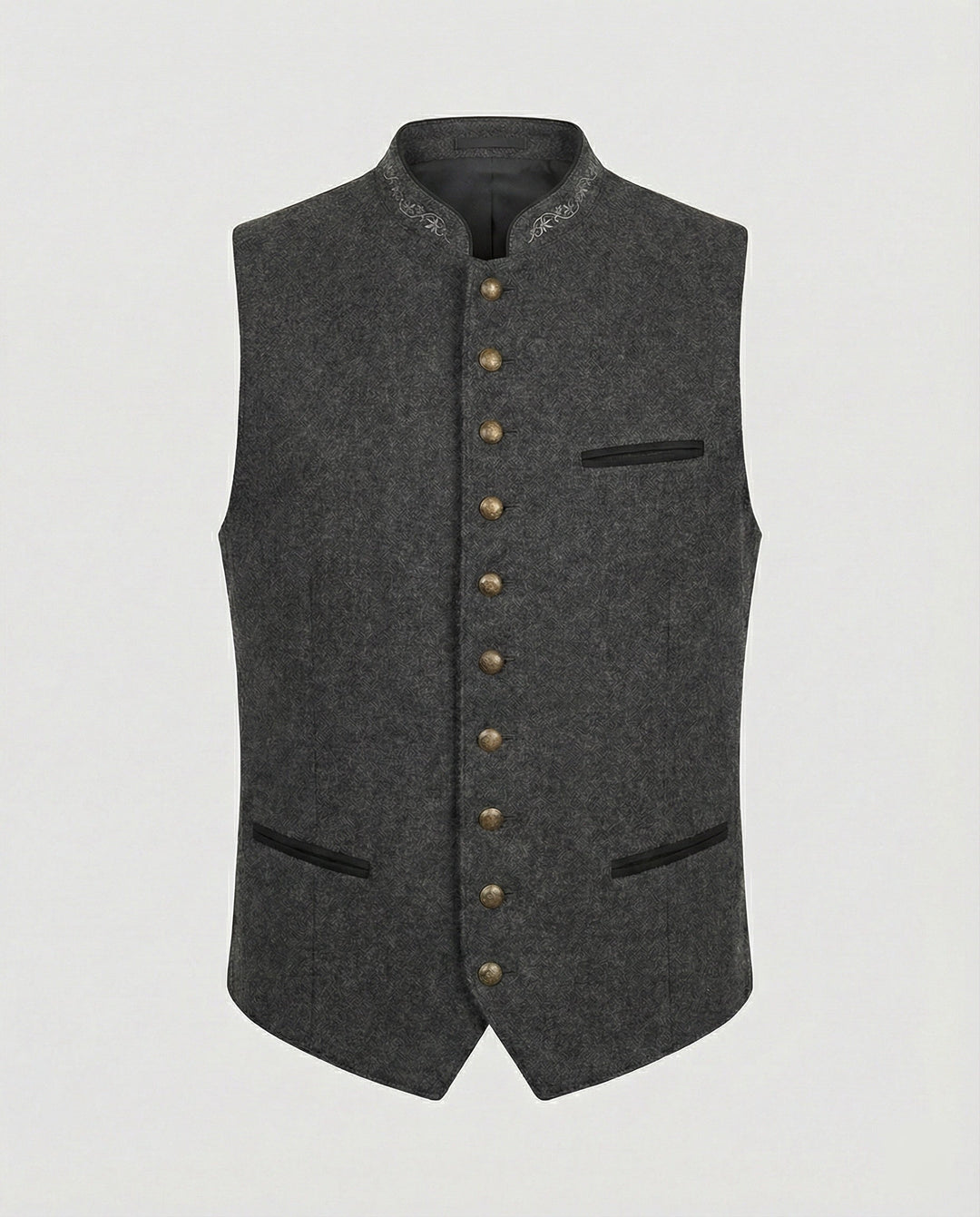 Elegante Graue Trachtenweste