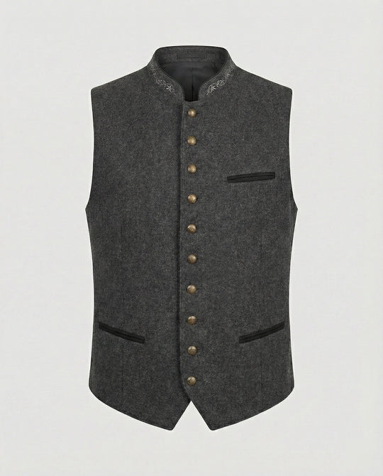 Elegante Graue Trachtenweste
