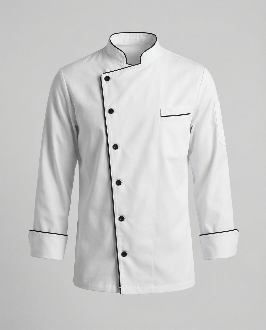 Elegante Kontrast Kochjacke Herren