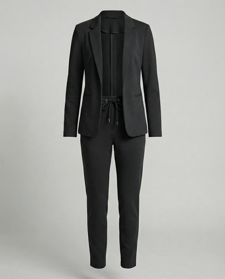 Damen Hosenanzug Mit Offenem Blazer Und Hose