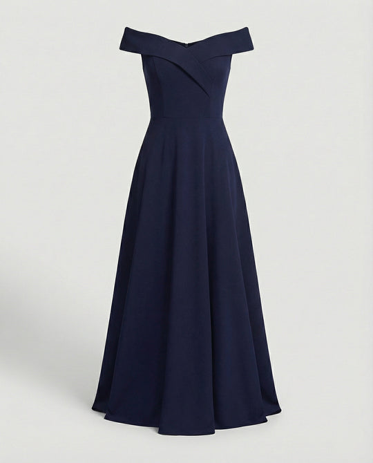 Elegantes Off-Shoulder Langes Catwalk Abendkleid - Arvani