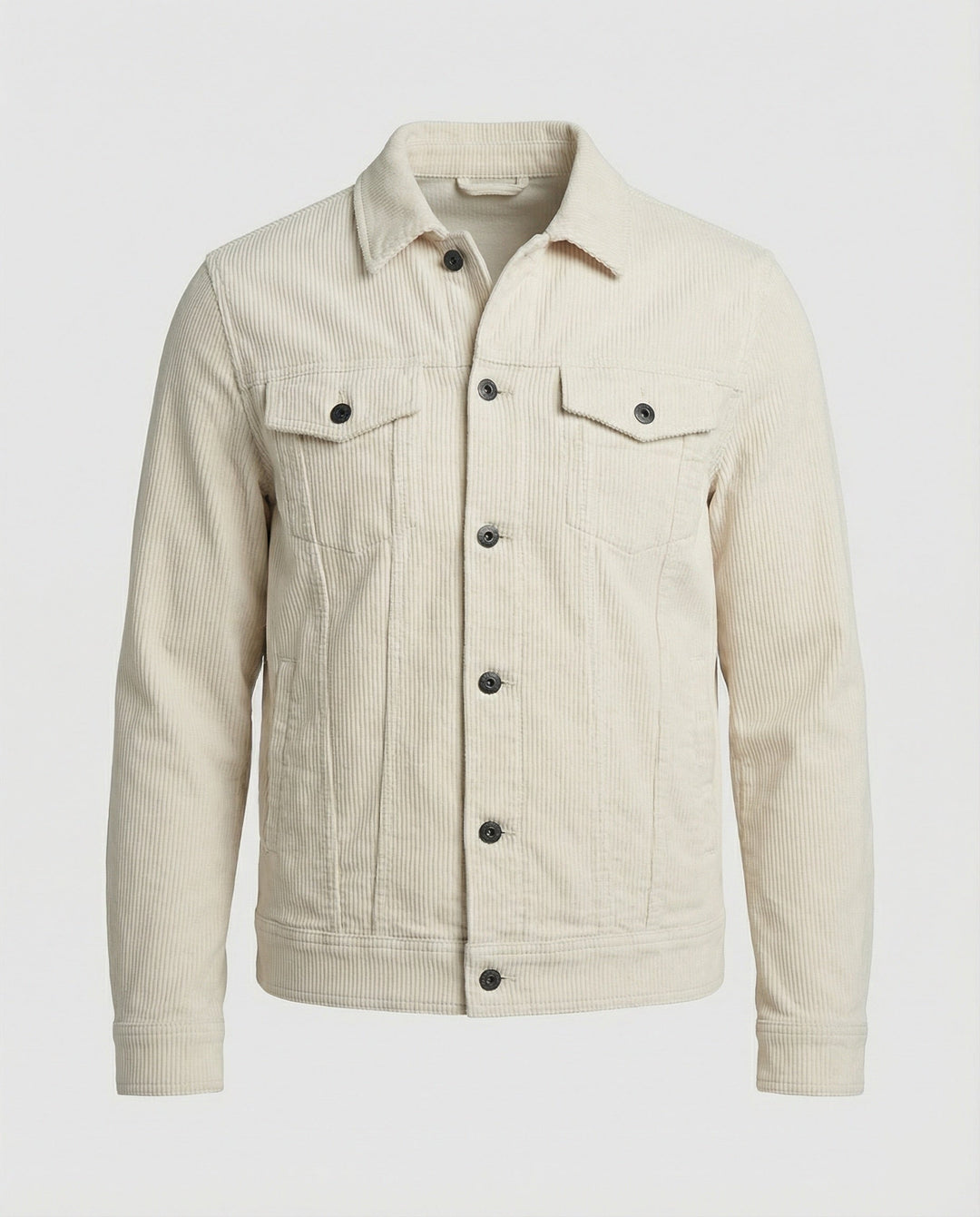 Cord Überhemdjacke Mit Druckknöpfen Herren