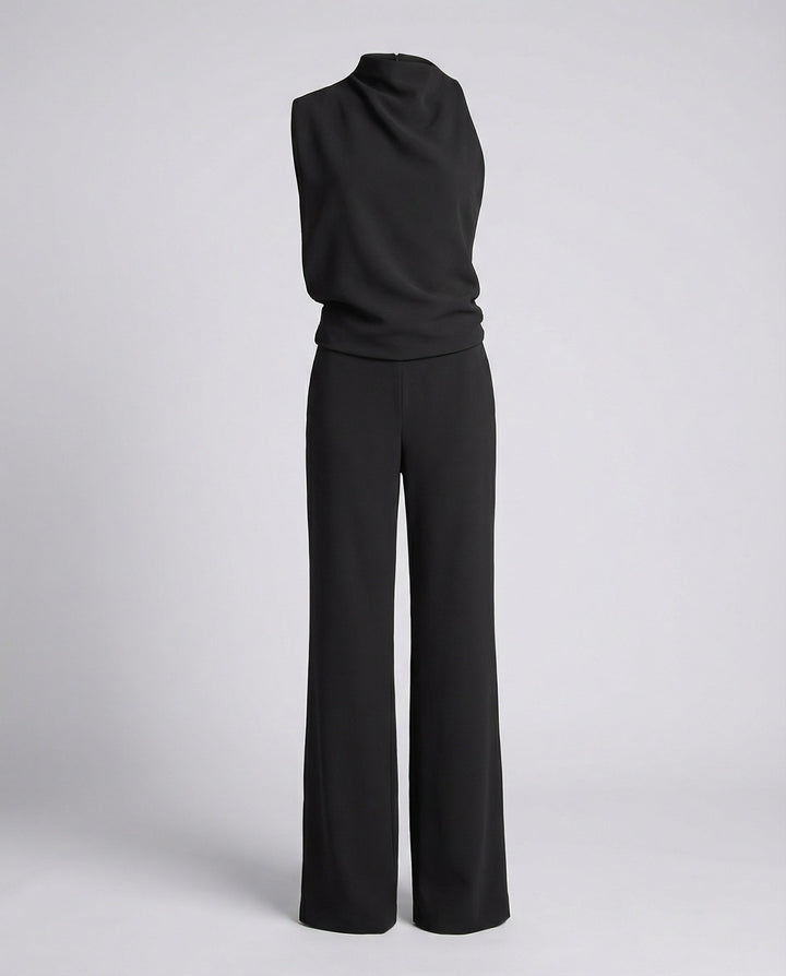 Eleganter Jumpsuit mit Rundhalsausschnitt für Alltag & Besondere Anlässe | Nord Taschen