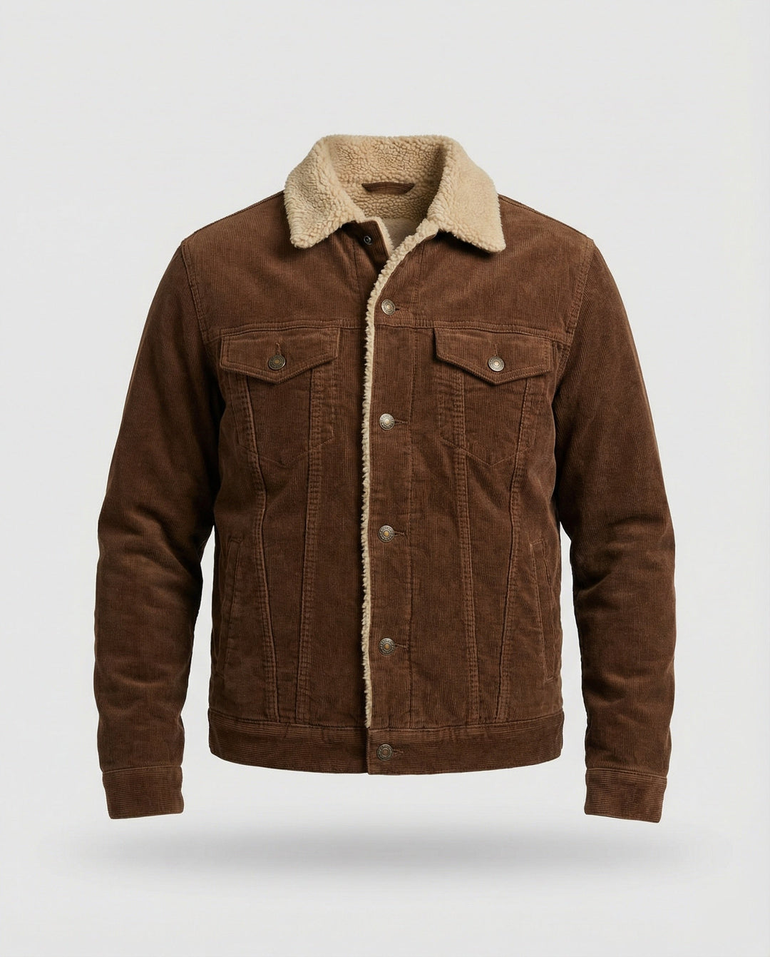 Elegante Cord Herrenjacke