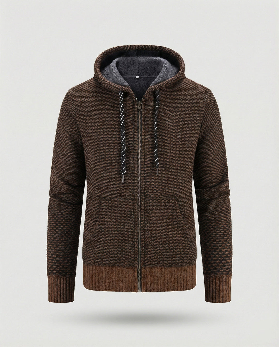 Lässige Herbst Strickjacke Kapuze