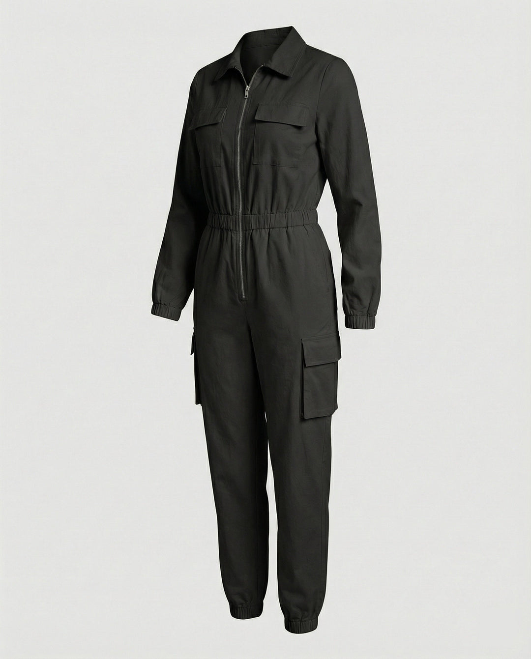 Damen Jumpsuit Elegant mit Cargo Taschen