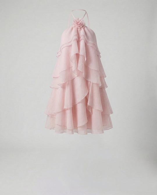 Damen Sommerkleid kurz mit Volants