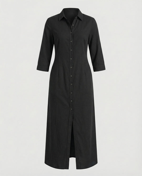 Hemdblusenkleid Damen mit Taillierung