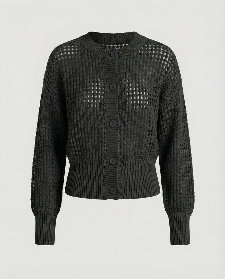 Damen luftiger Strickcardigan