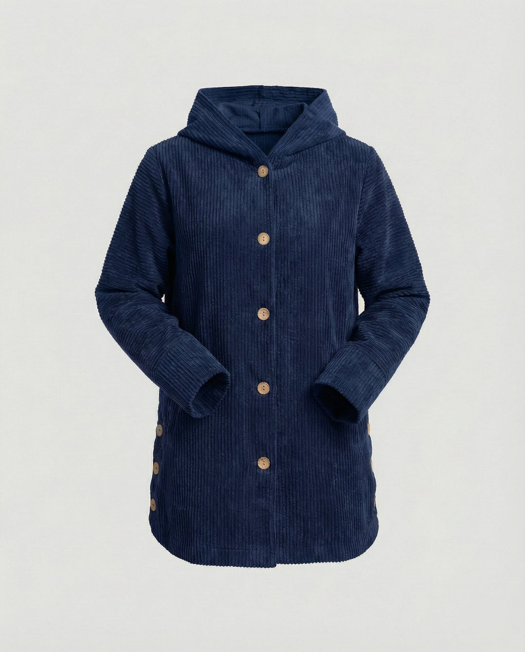 Damen Cord-Kapuzenjacke