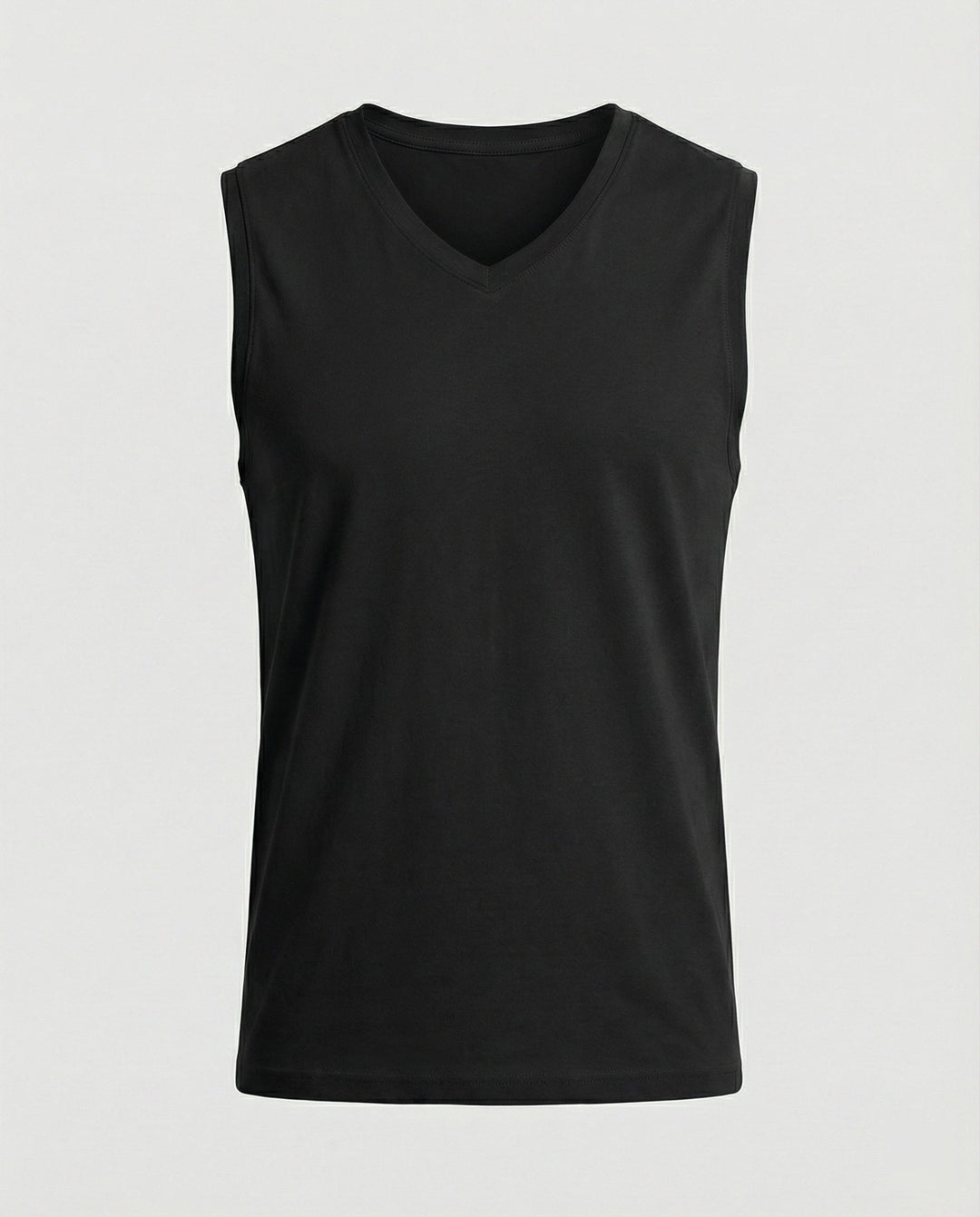 Herren ärmelloses V-Ausschnitt-Tanktop aus atmungsaktivem Stretchmaterial