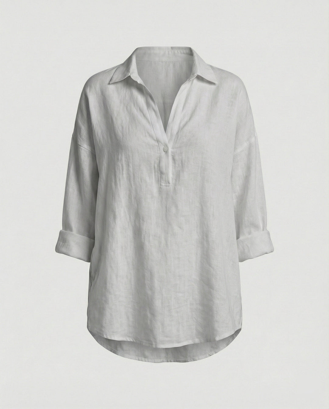 Leinenbluse Damen mit Knopfleiste