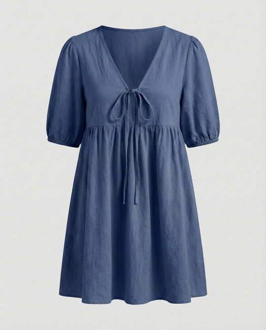 Damen Freizeitkleid Empire kurz