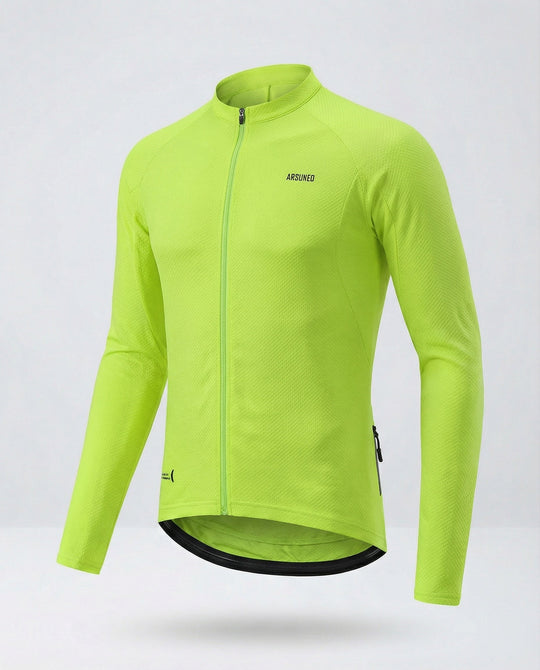 Fahrradtrikot Langarm Mit Rückentaschen Herren - Arvani