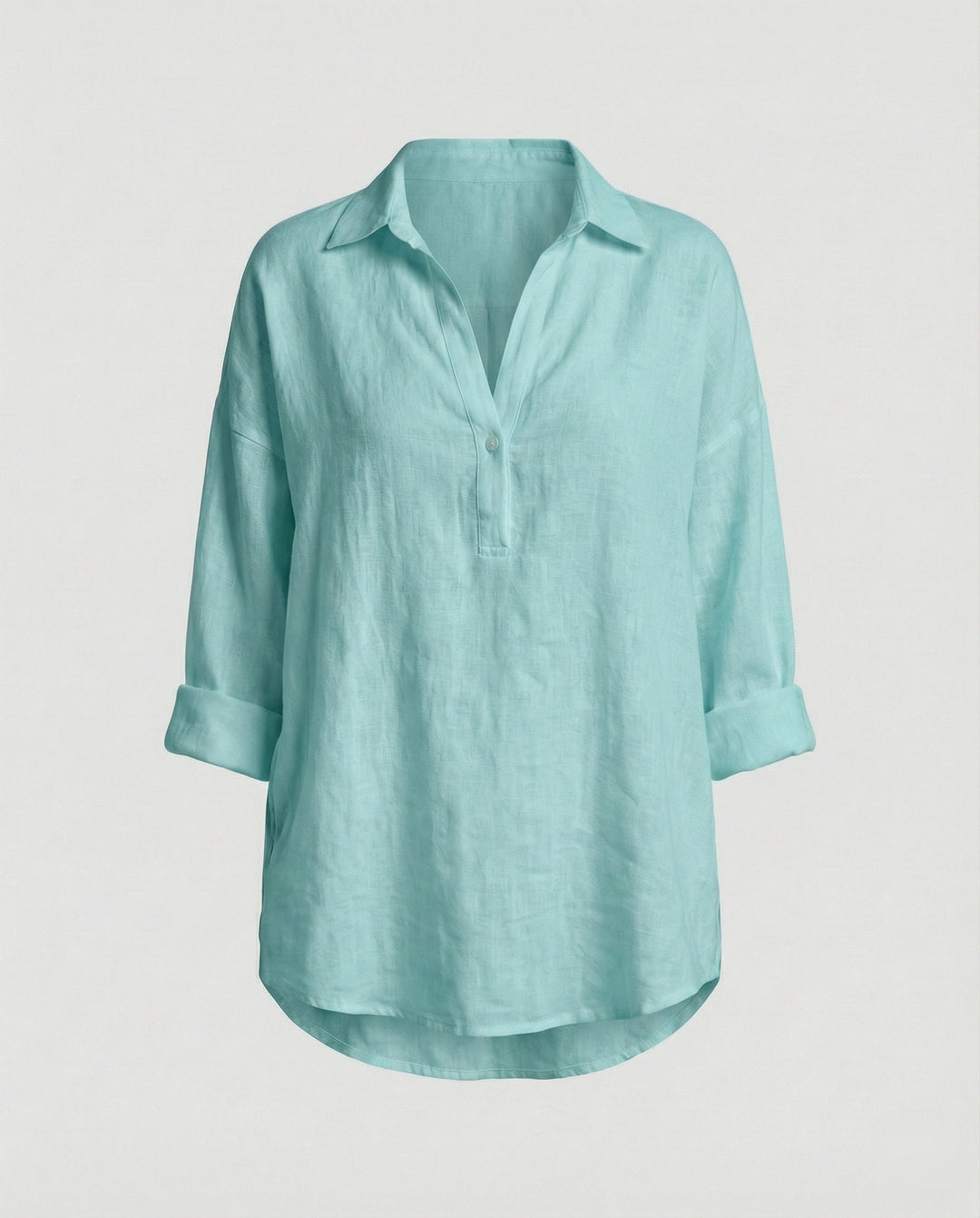 Leinenbluse Damen mit Knopfleiste
