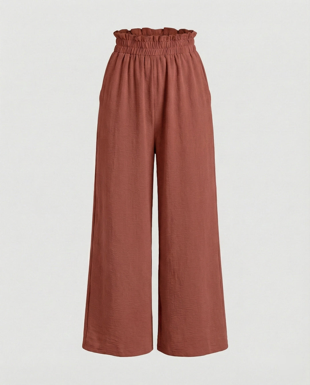 Damen Culotte-Hosen mit weitem Bein und elastischem Bund