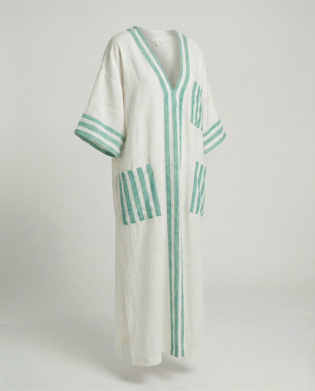 Leinen Kaftan Maxikleid Damen