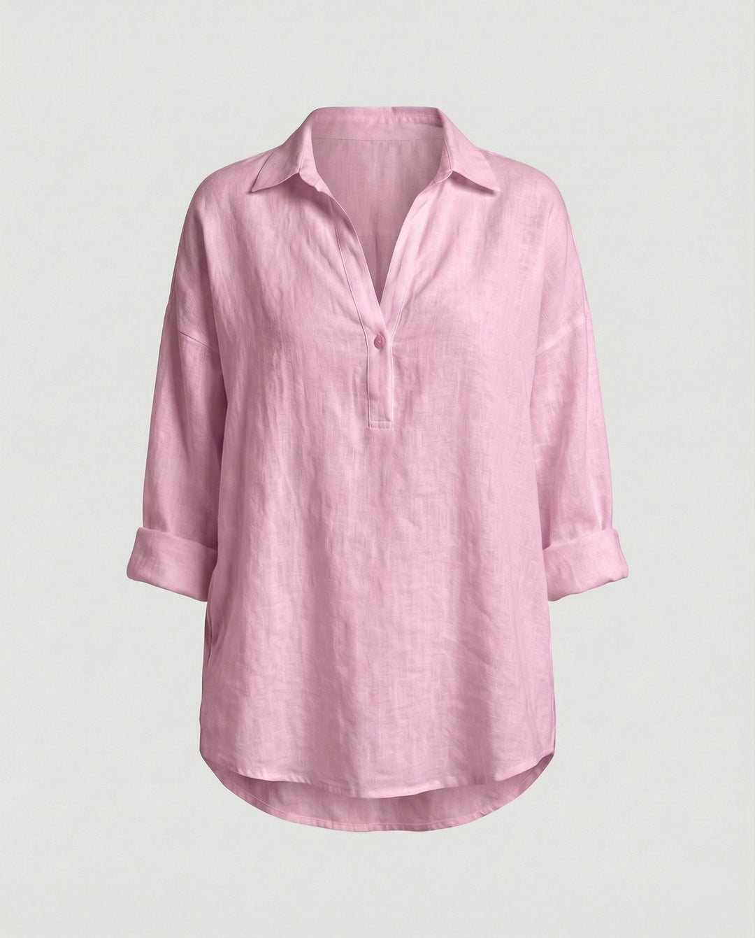 Leinenbluse Damen mit Knopfleiste
