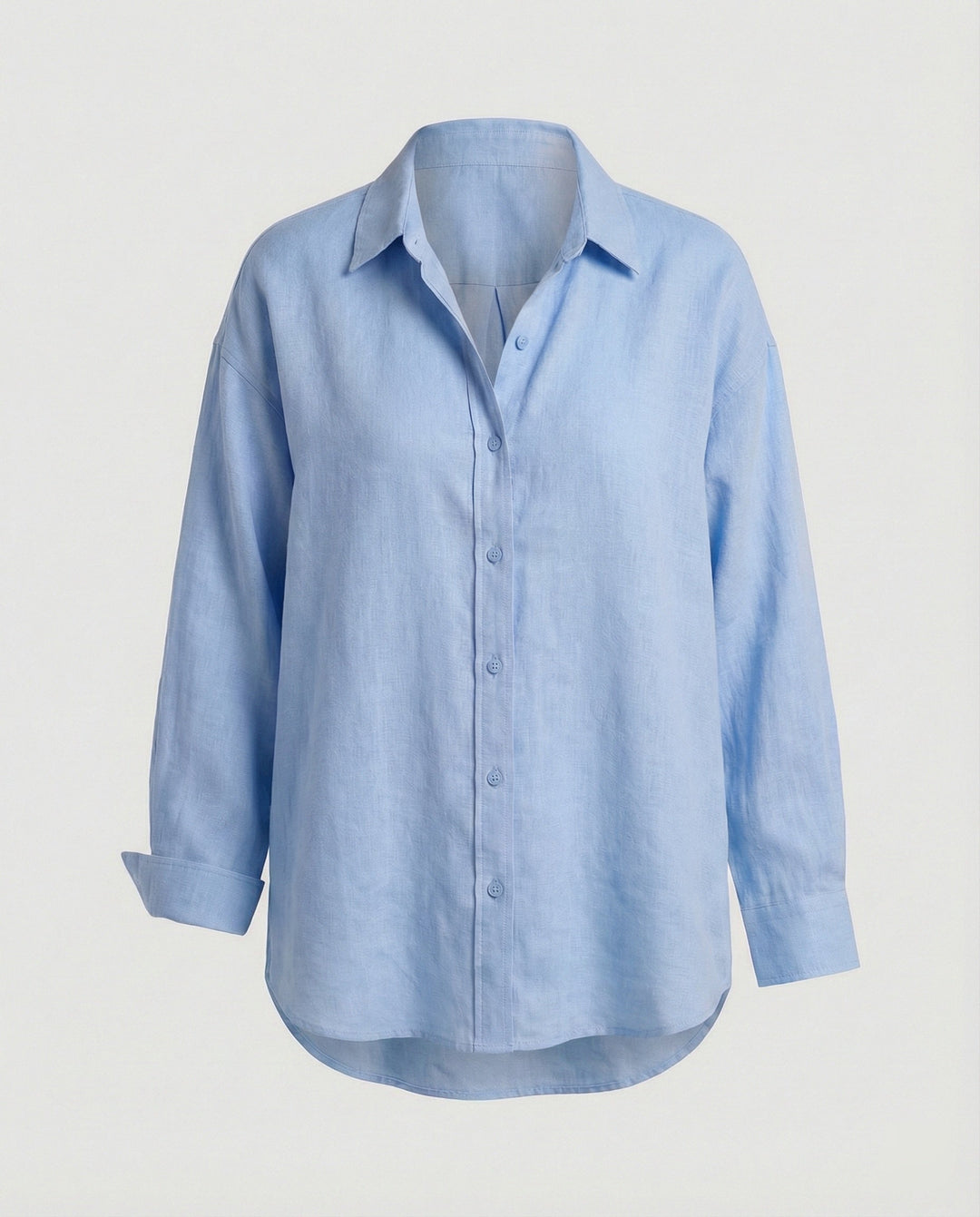 Damen Bluse Leinen Oversize