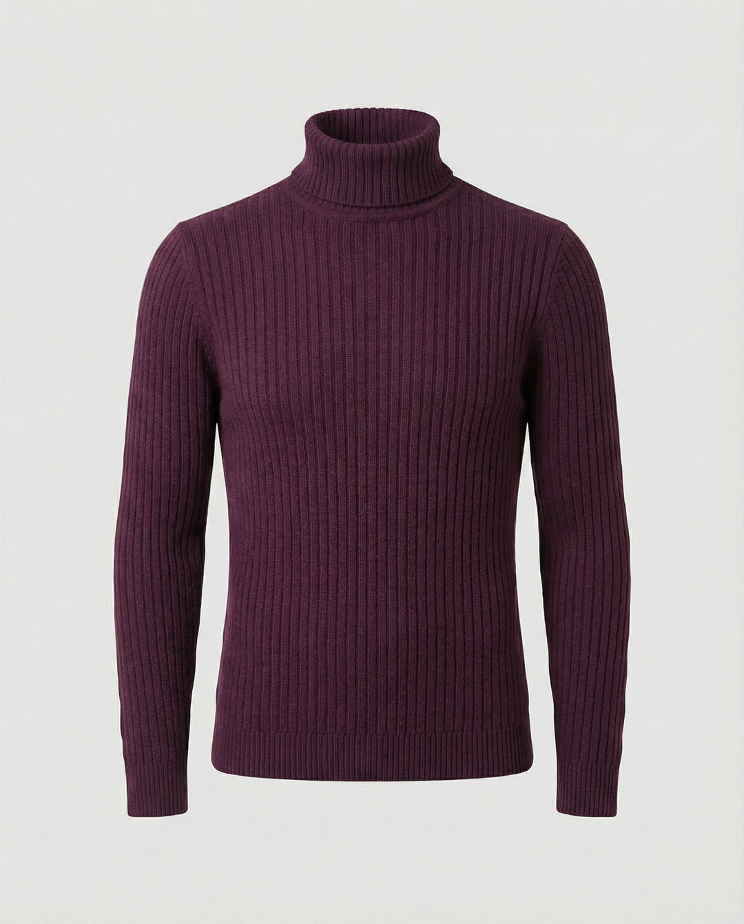 Rollkragenpullover Rippmuster Herren