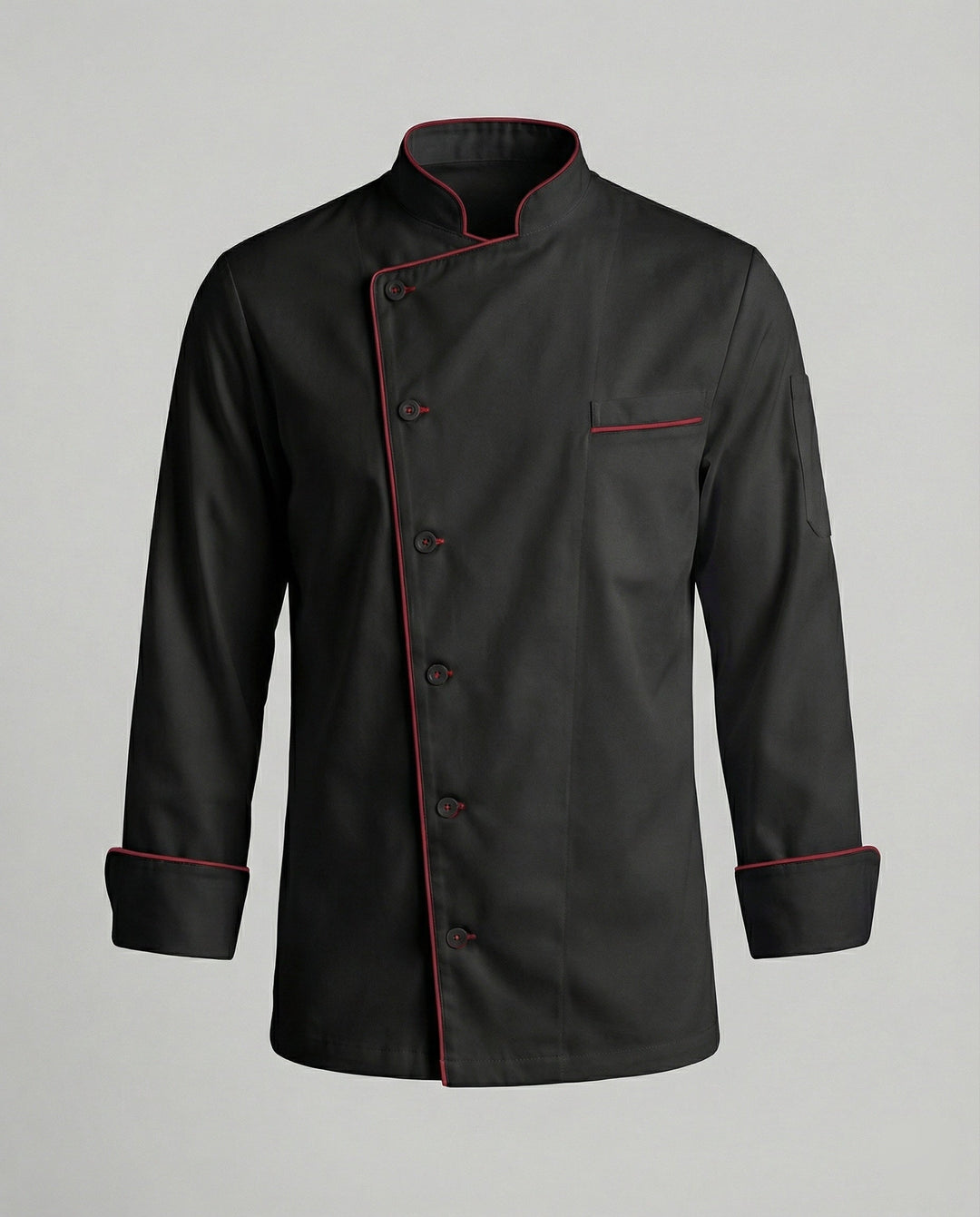 Elegante Kontrast Kochjacke Herren