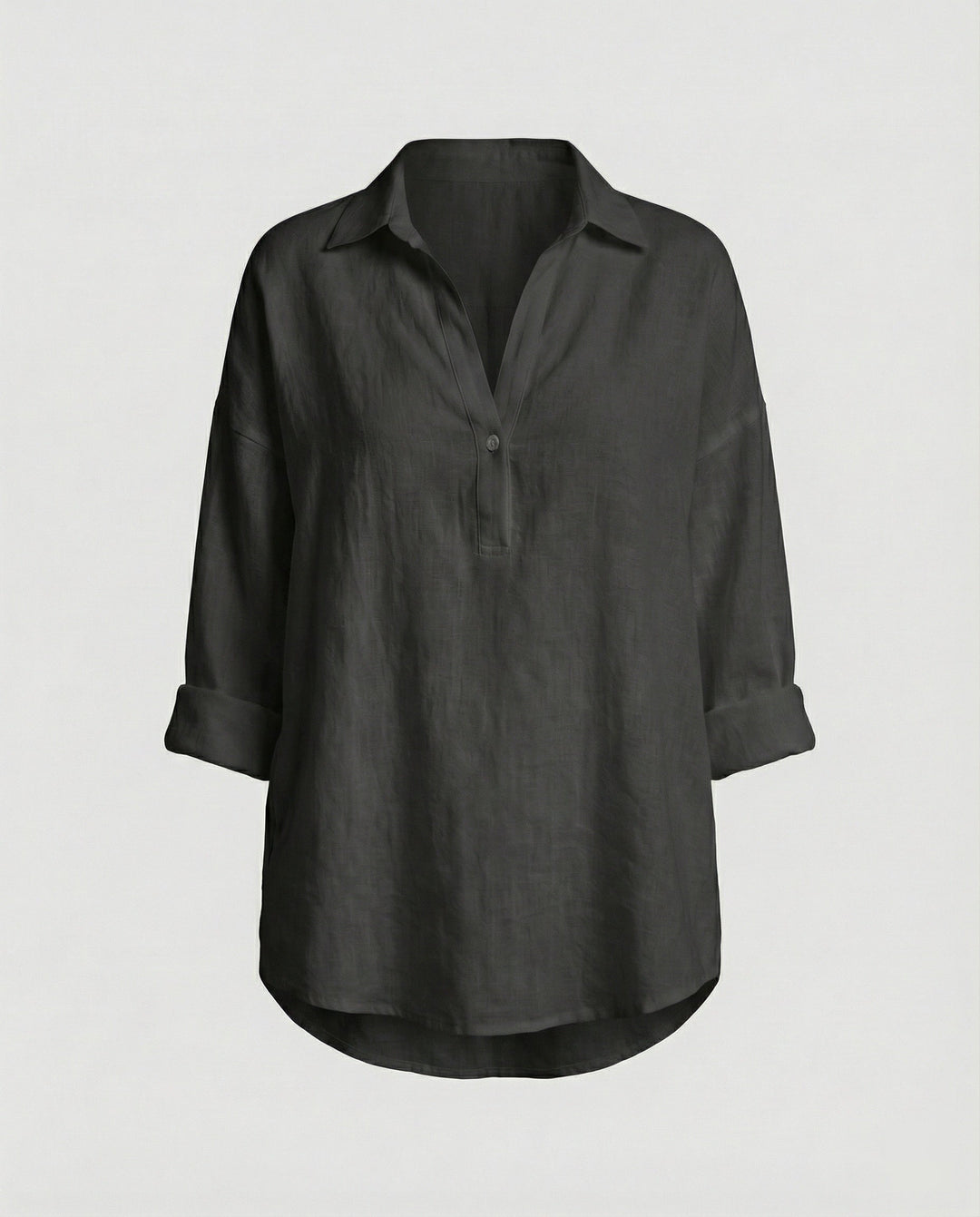 Leinenbluse Damen mit Knopfleiste