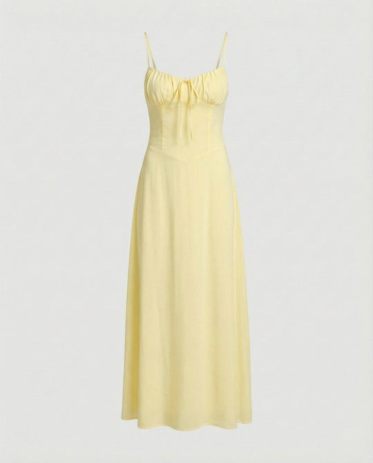 Damen Maxikleid mit Korsett Bustier