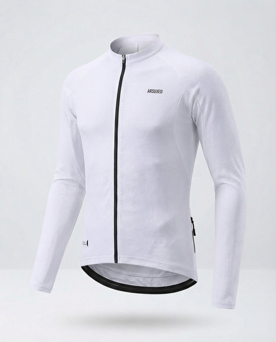 Fahrradtrikot Langarm Mit Rückentaschen Herren - Arvani