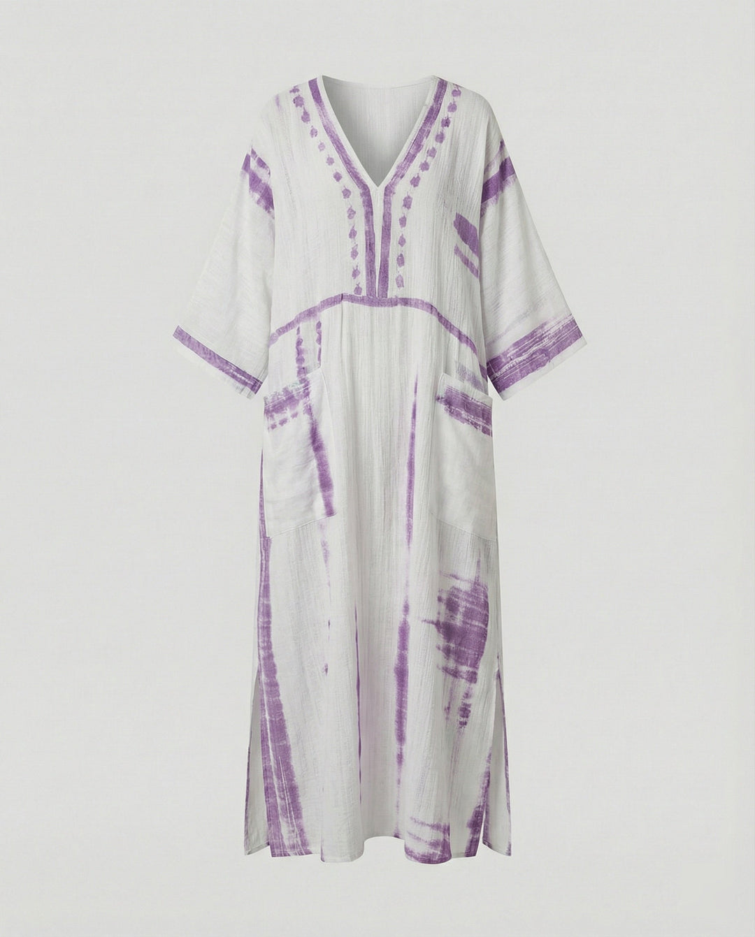 Leinen Kaftan Maxikleid Damen