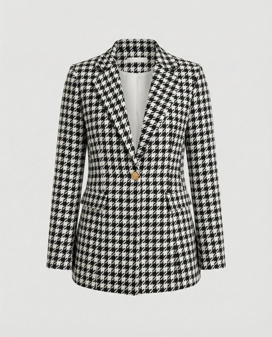 Damen Blazer Hahnentritt tailliert