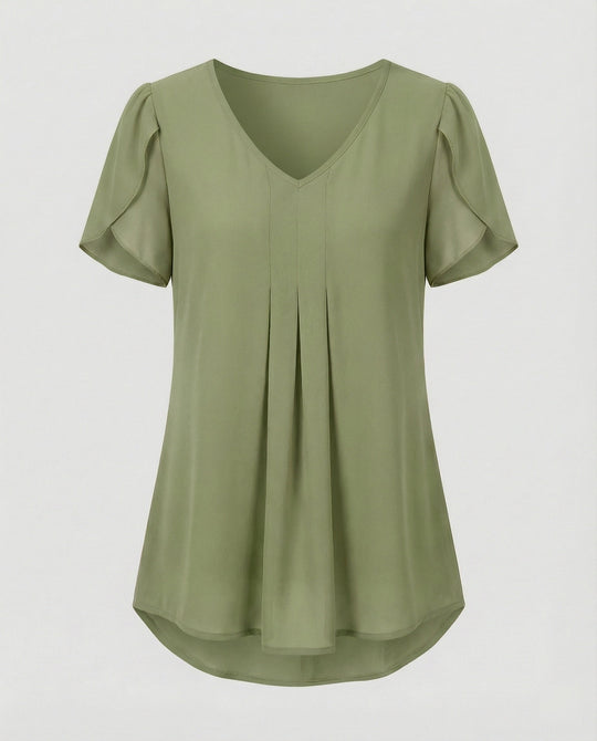Tunika Bluse Damen mit Schmetterlingsärmeln