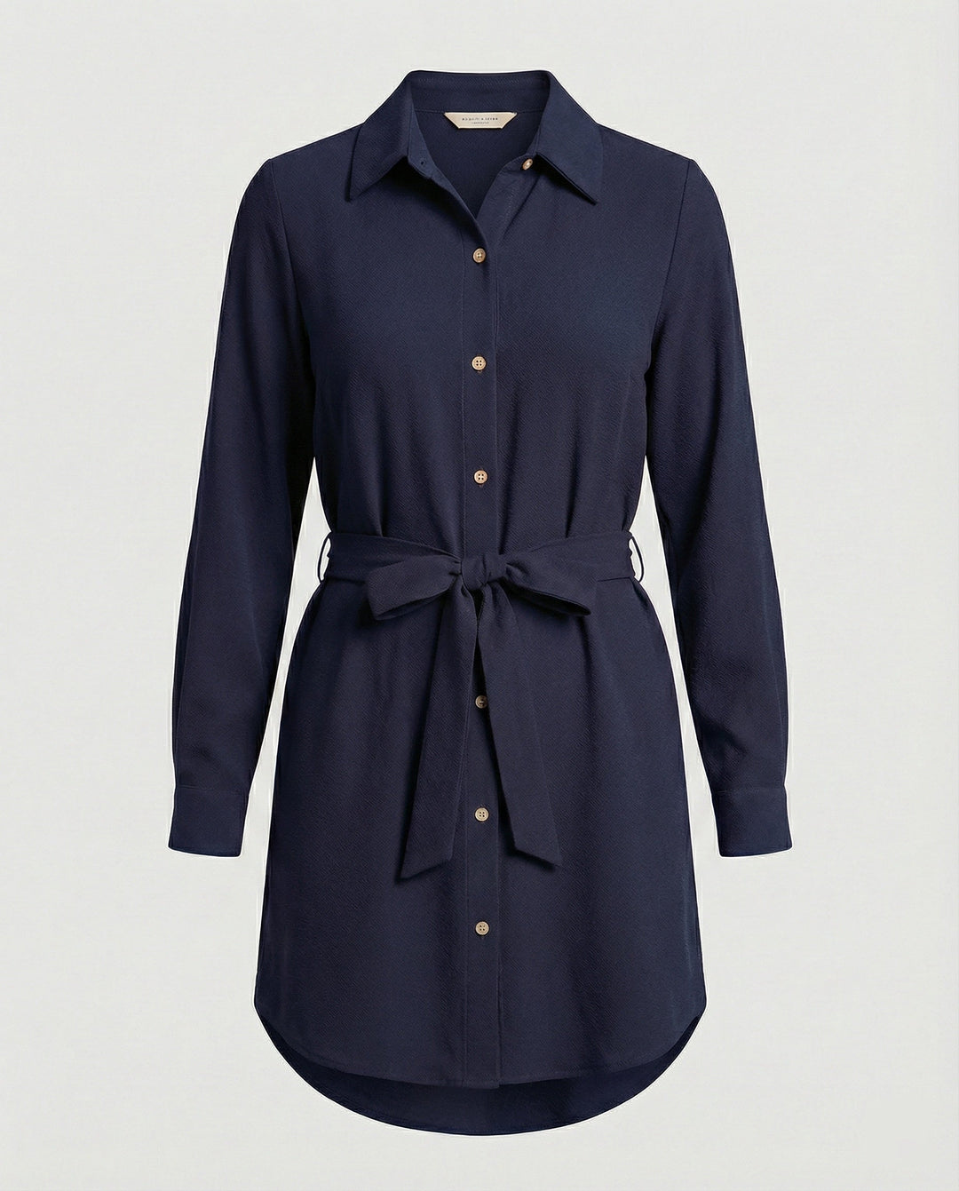 Freizeitkleid Damen knielang mit Knopfleiste