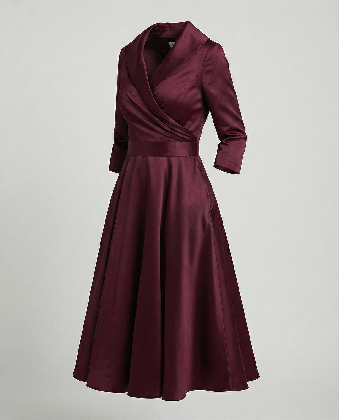 Elegantes Wickelkleid mit breitem Kragen - Vittorelli