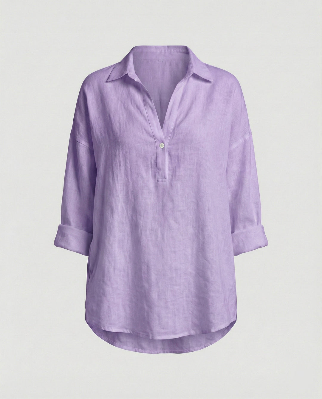 Leinenbluse Damen mit Knopfleiste