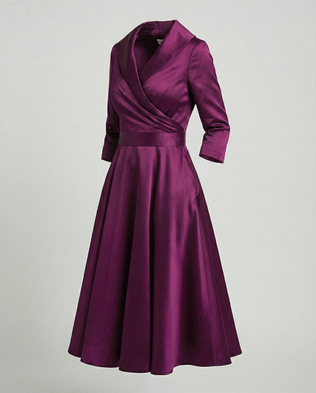 Elegantes Wickelkleid mit breitem Kragen - Vittorelli