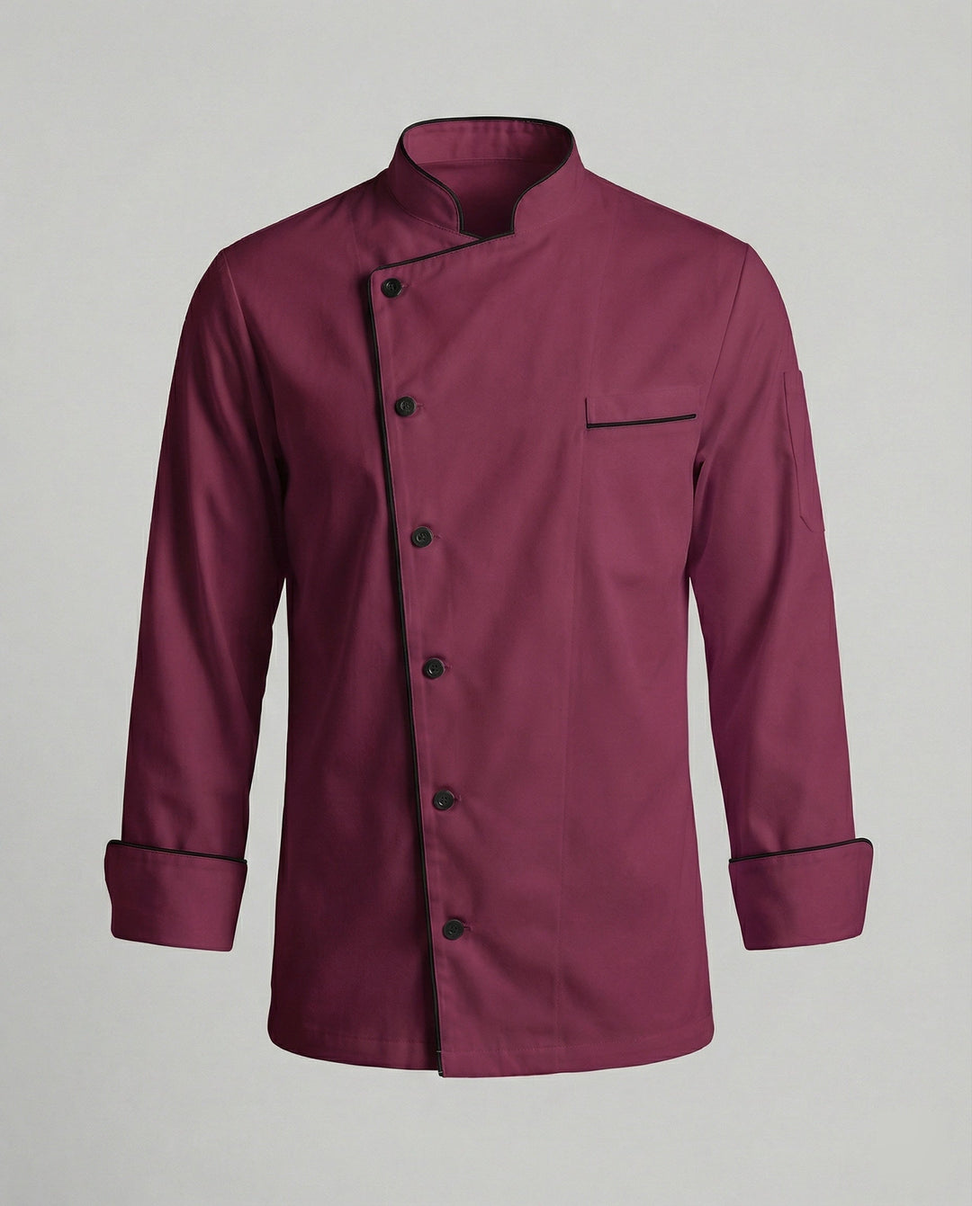 Elegante Kontrast Kochjacke Herren