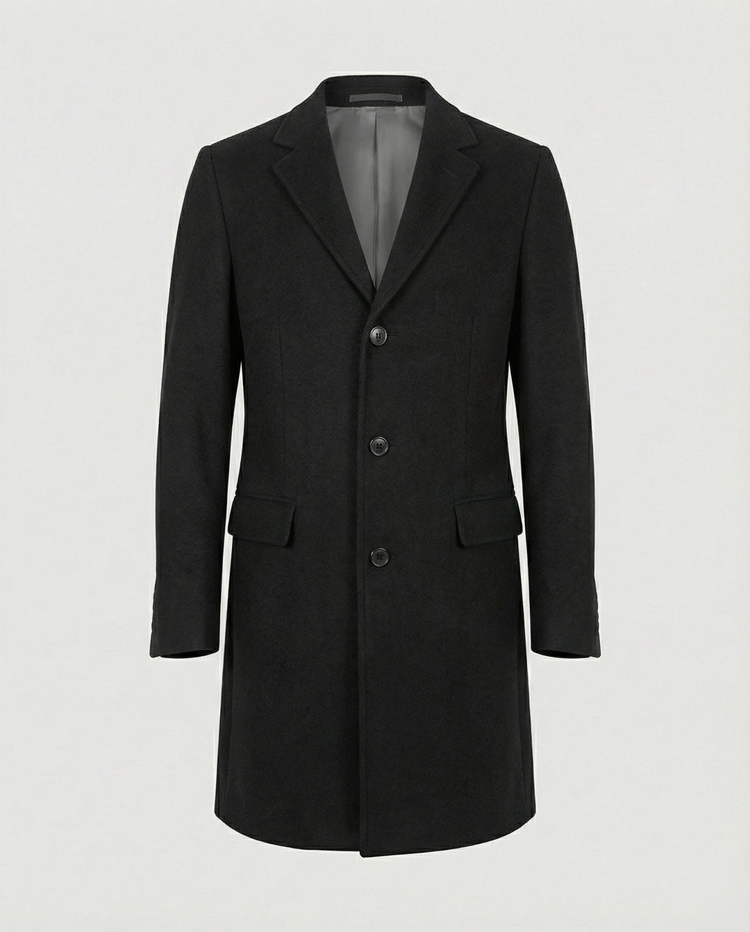 Eleganter Wintermantel Revers Herren