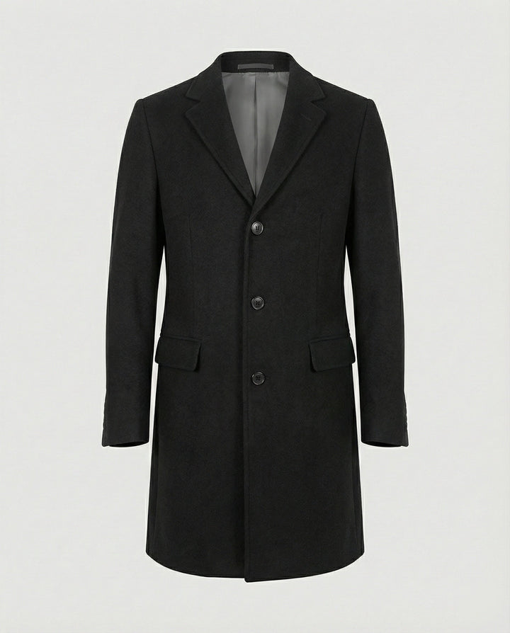 Eleganter Wintermantel Revers Herren