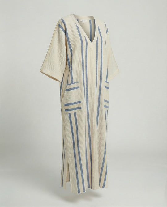 Leinen Kaftan Maxikleid Damen