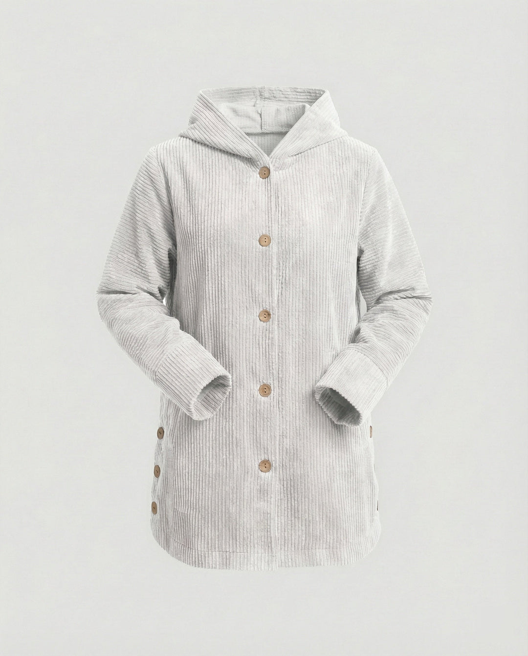 Damen Cord-Kapuzenjacke