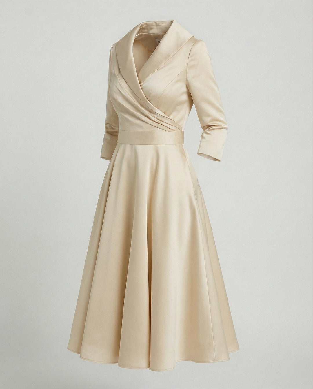 Elegantes Wickelkleid mit breitem Kragen - Vittorelli
