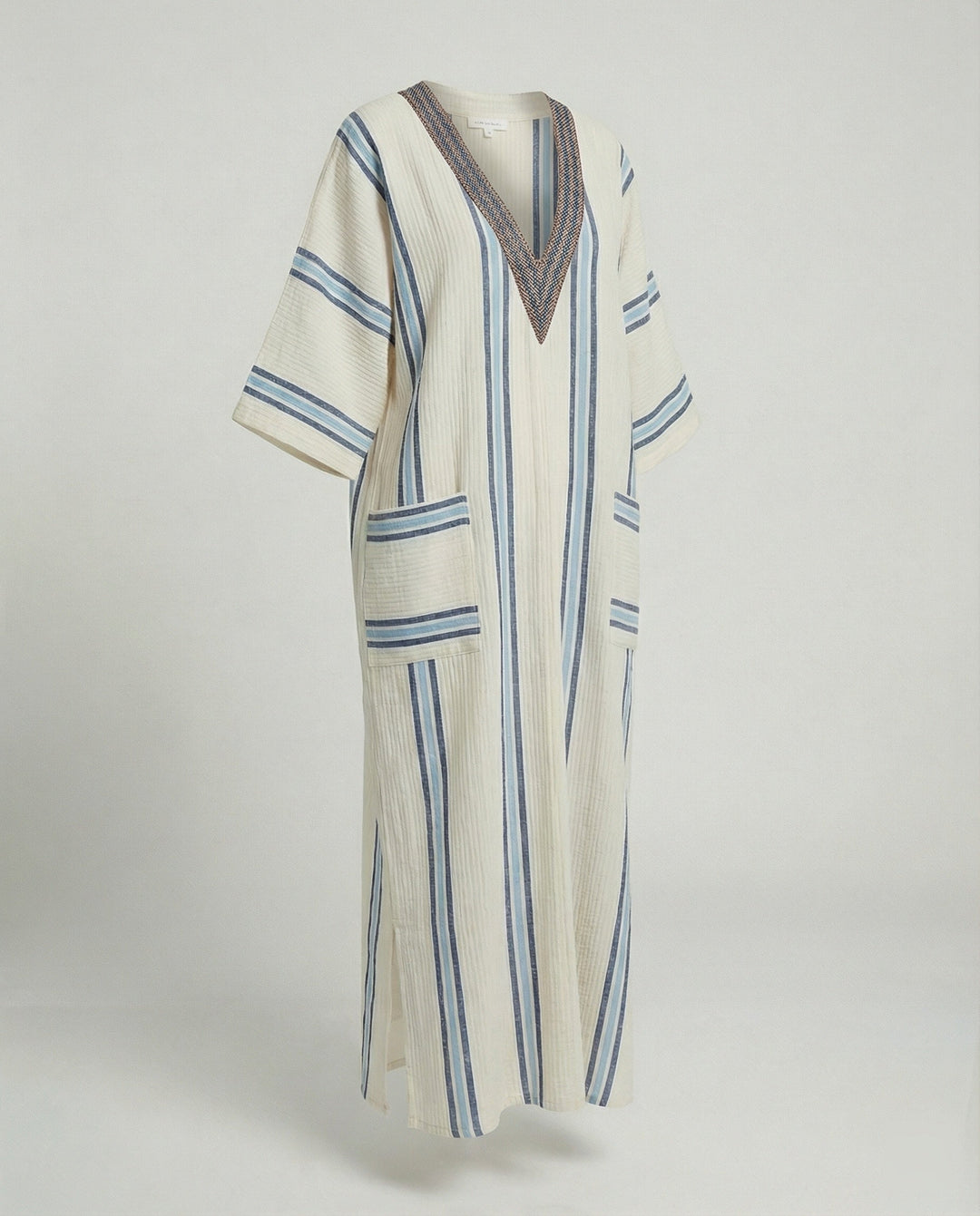 Leinen Kaftan Maxikleid Damen