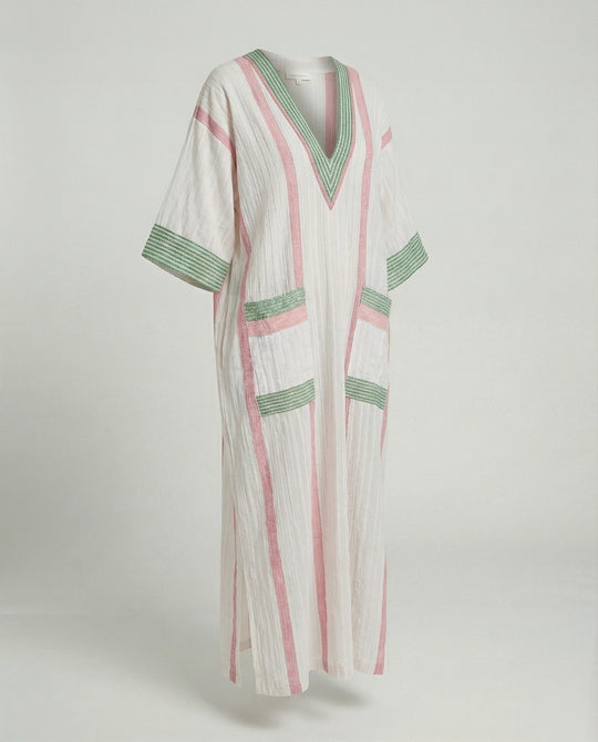 Leinen Kaftan Maxikleid Damen