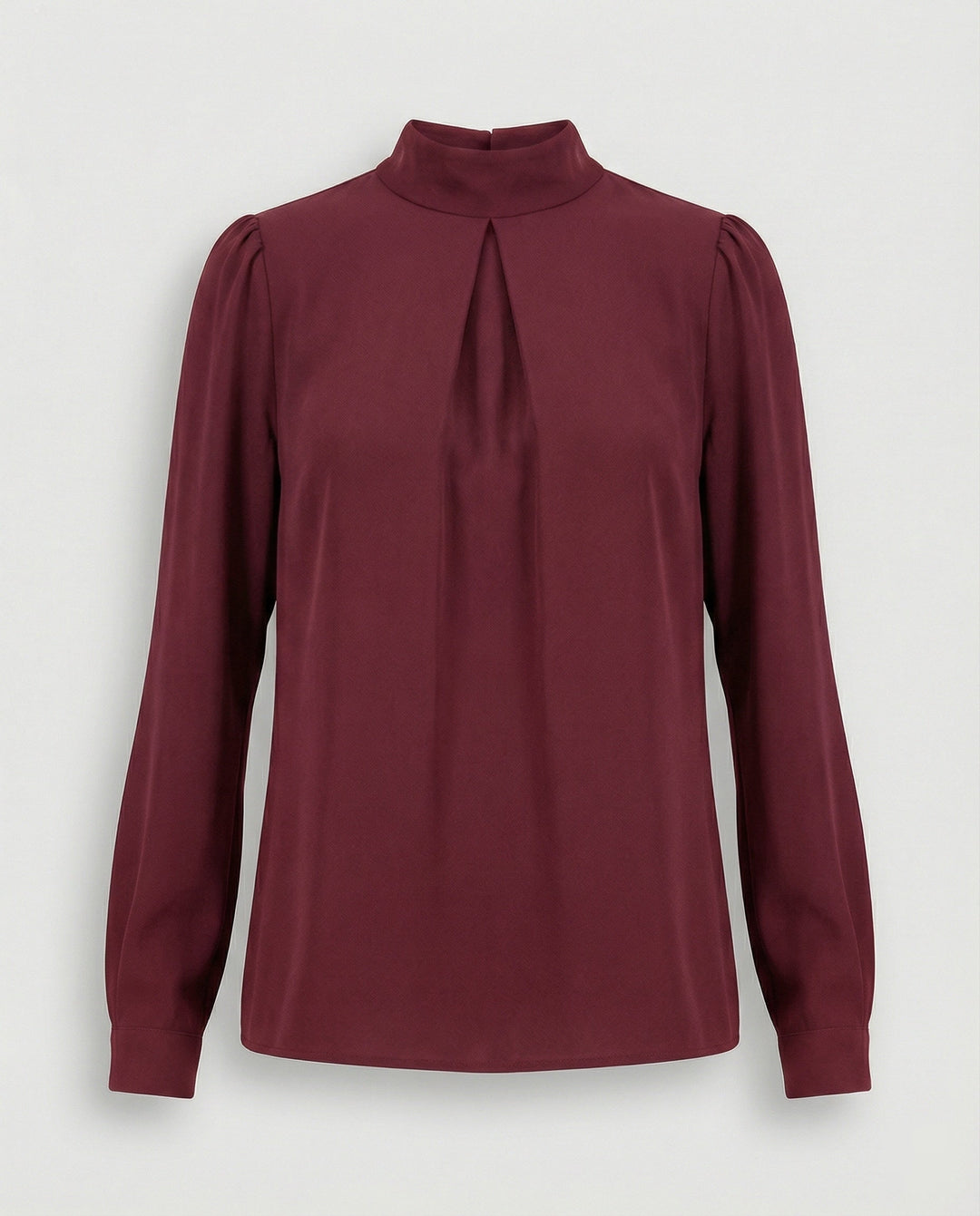 Damen elegante Bluse mit Stehkragen
