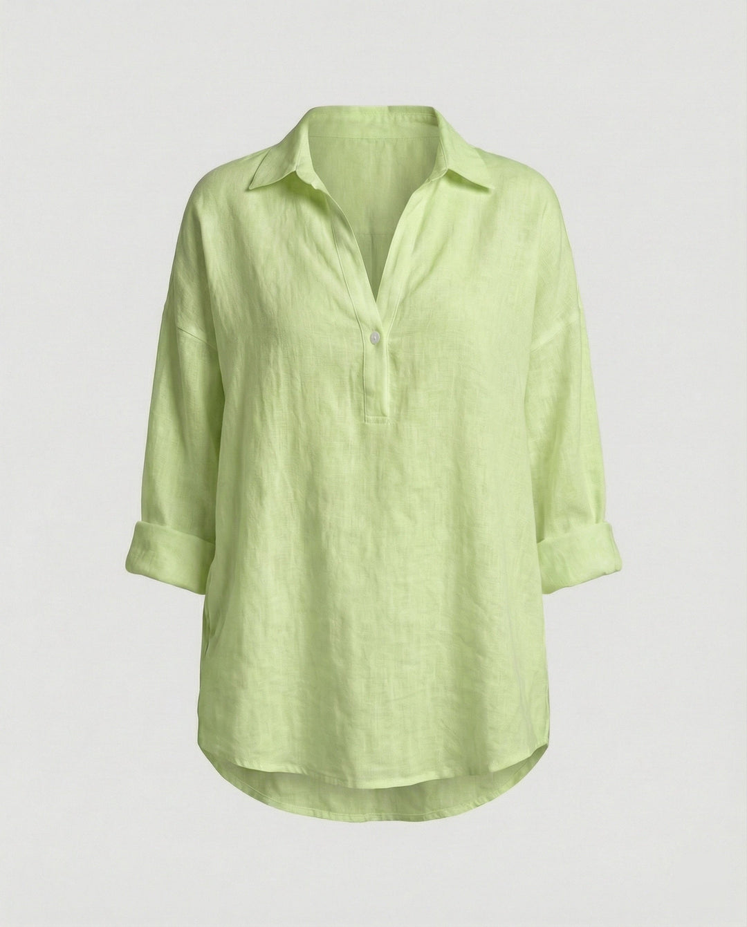 Leinenbluse Damen mit Knopfleiste