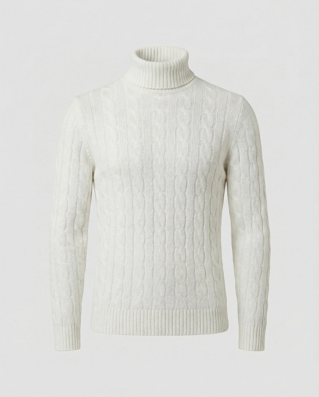 Rollkragenpullover Rippmuster Herren