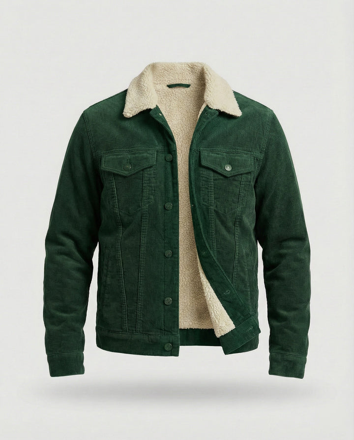 Elegante Cord Herrenjacke